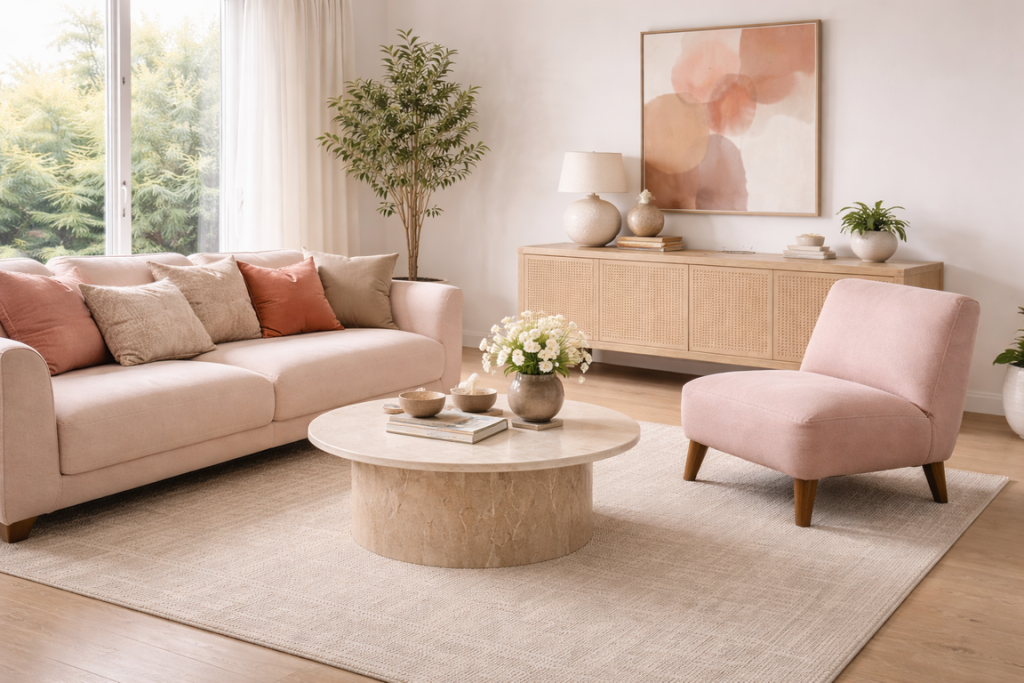 Millennial Pink Kembali Jadi Tren Warna Interior 2026