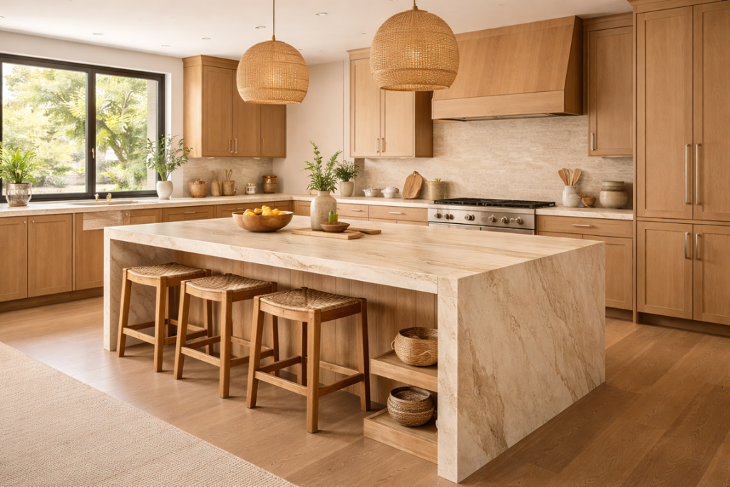 Waterfall Kitchen Island Tidak Hilang
